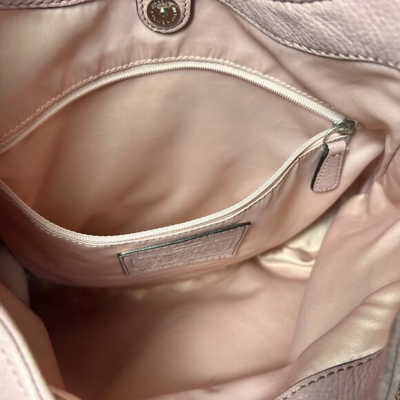 VTG COACH Madison Maggie Pink Blush Pebbled Leather Shoulder Bag - Picture 6 of 9